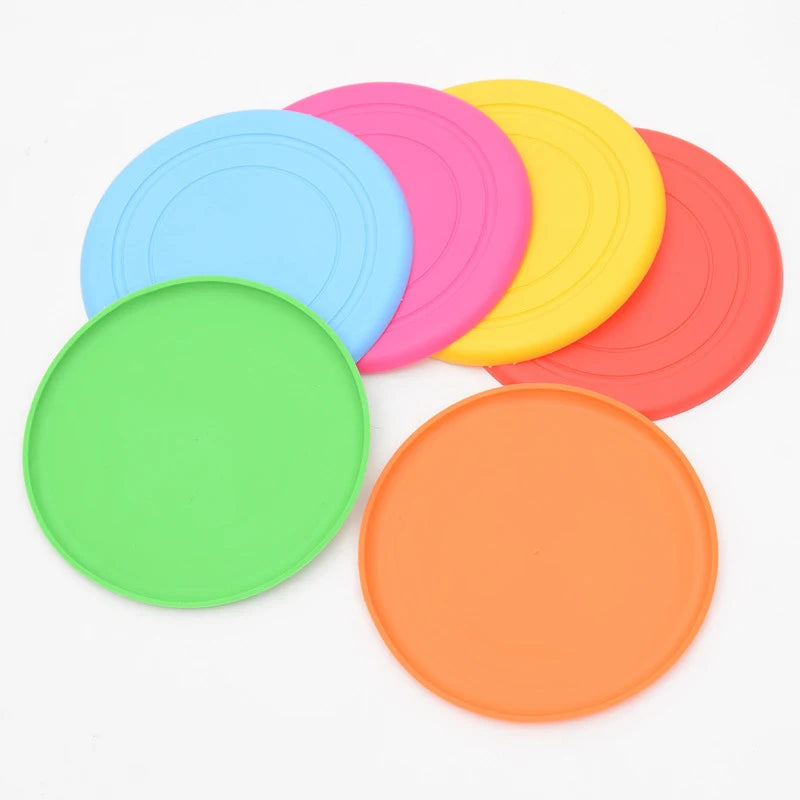 Funny Silicone Flying Saucer Dog Toy