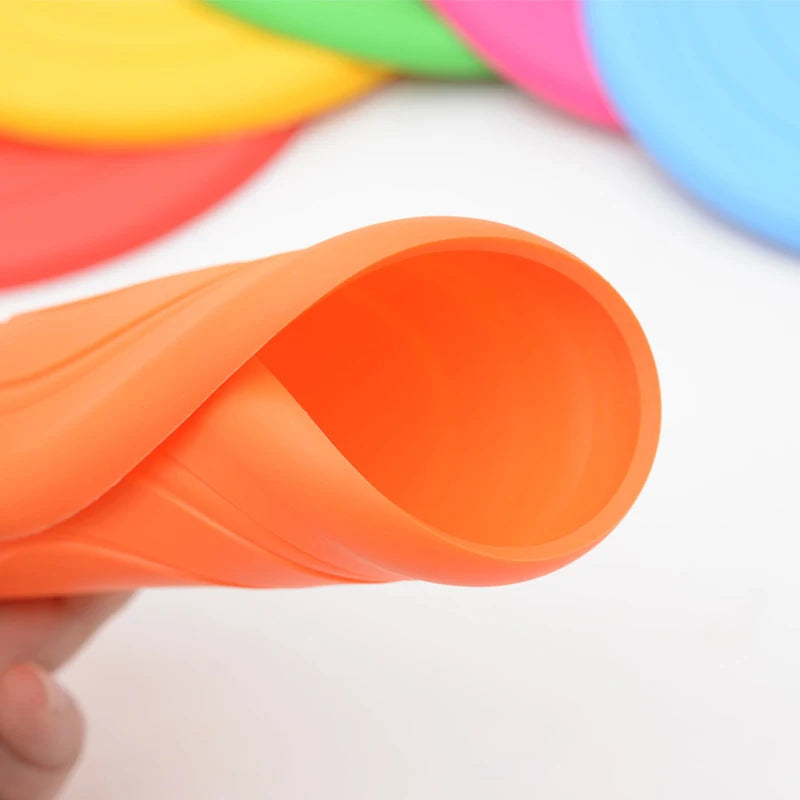 Funny Silicone Flying Saucer Dog Toy